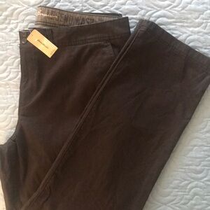 New Eddie Bauer Legend Wash Dark Gray Pants Trousers Size 18